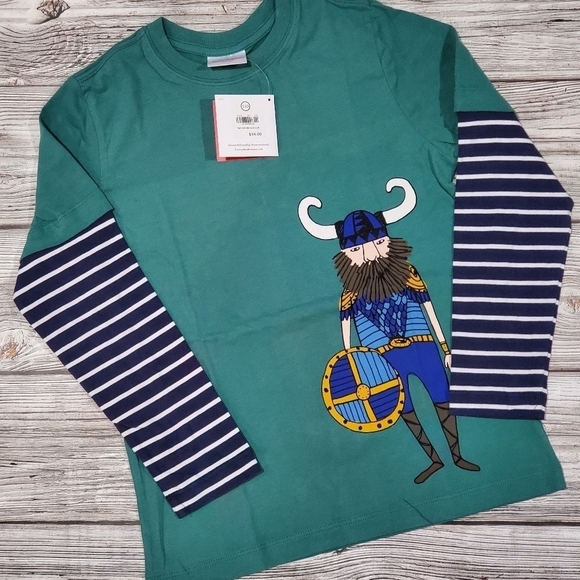 Hanna Anderson Long-Sleeve Top Size 8 NWT - Picture 6 of 10